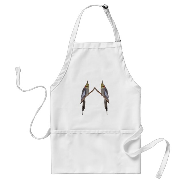 Cute Cockatiels Duo Apron (Front)