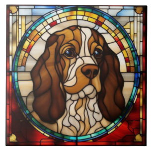 Cute Cocker Spaniel Decorative Tile