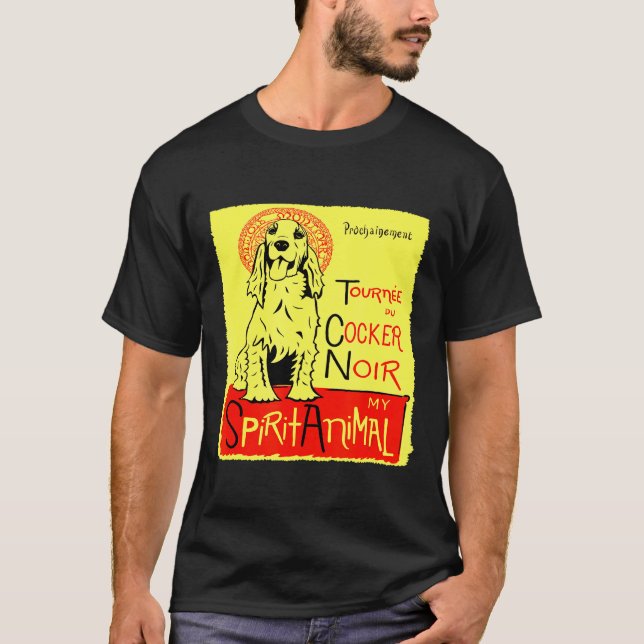 Cute Cocker Spaniel Dog Art Cocker T-Shirt (Front)