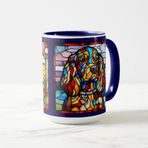 Cute Cocker Spaniel Rainbow Mug