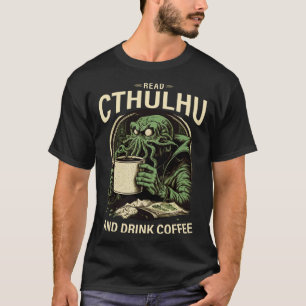 Cute Coffee And Cthulhu T-Shirt