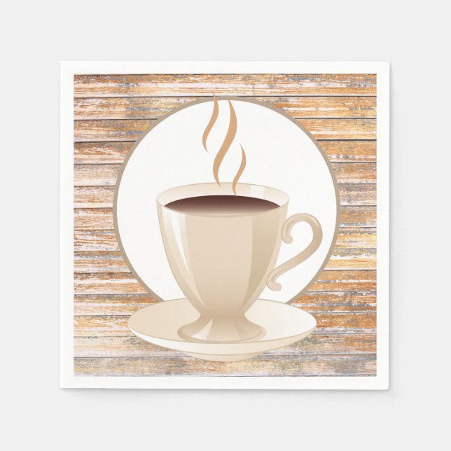 Cute coffee bar paper napkin (Front)