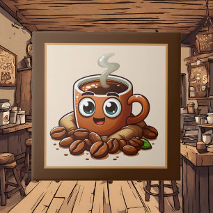 Cute coffee bar , shop or Coffee themed kitchen  Tile