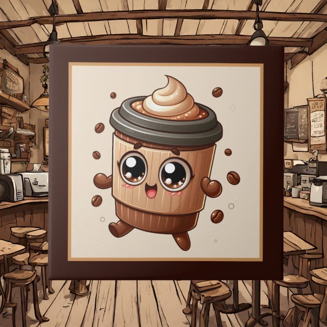 Cute coffee bar , shop or Coffee themed kitchen  Tile (Creator Uploaded)