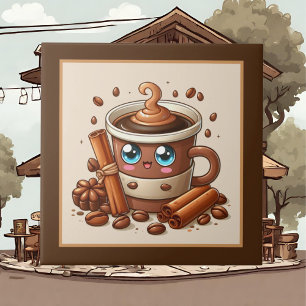 Cute coffee bar , shop or Coffee themed kitchen  Tile