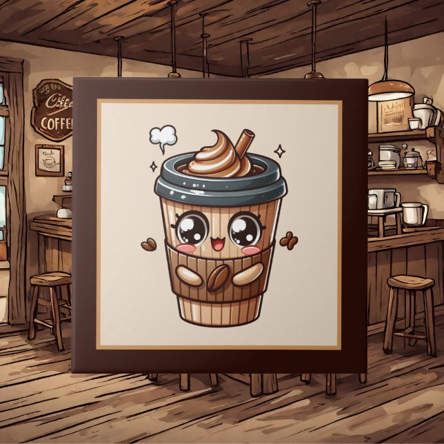 Cute coffee bar , shop or Coffee themed kitchen  Tile (Creator Uploaded)