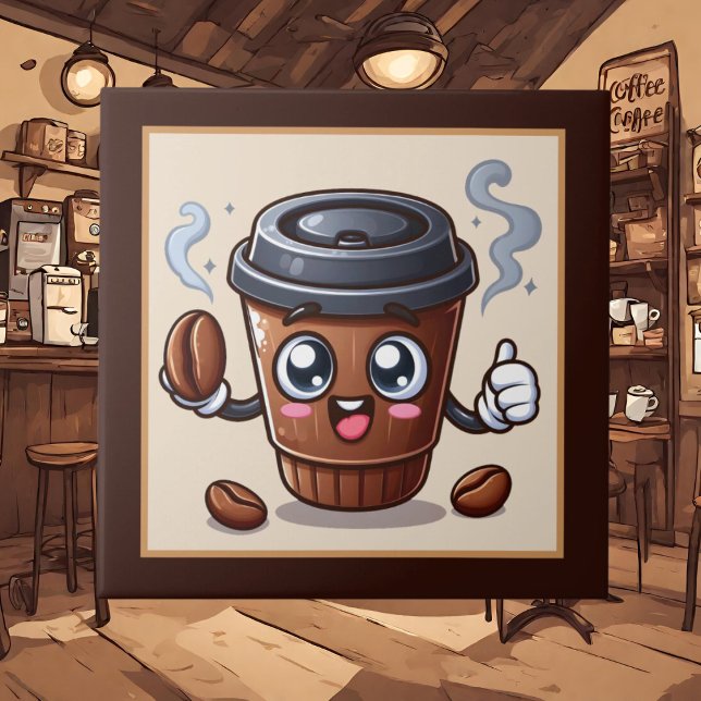 Cute coffee bar , shop or Coffee themed kitchen  Tile (Creator Uploaded)