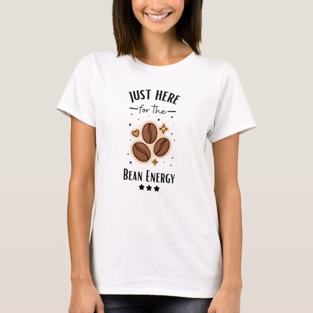 Cute Coffee Bean Lover T-Shirt (Front)