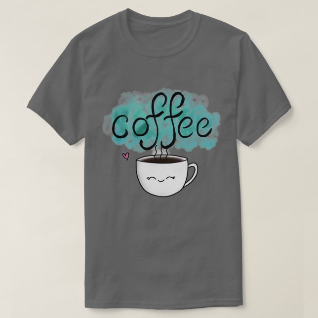Cute Coffee Cup 2 T-Shirt (Design Front)