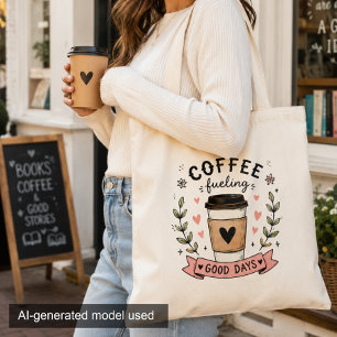 Cute Coffee Lover Gift Everyday Tote Bag
