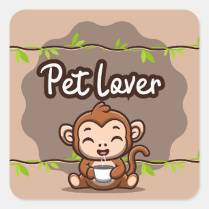 Cute Coffee Lover Sticker caffeine club