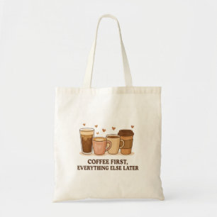 Cute Coffee Lover Tote Bag