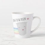 Cute Coffee Lovers Superhero Rainbow Latte Mug<br><div class="desc">Adorable coffee lovers superhero take out coffee chibi character.</div>