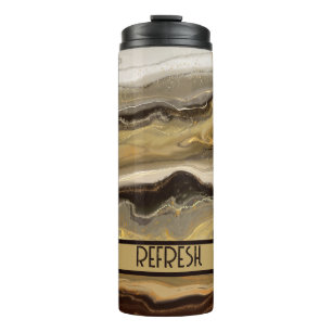 Cute Coffee Marble  Thermal Tumbler