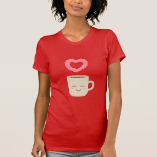 Cute Coffee Mug Cartoon, Coffee Lover T-Shirt