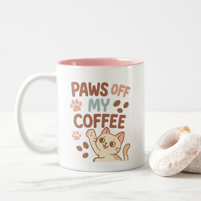 Cute Coffee Mug – Funny Cat Lover’s Cup (With Donut)