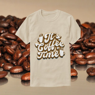 cute coffee time word art unisex T-Shirt