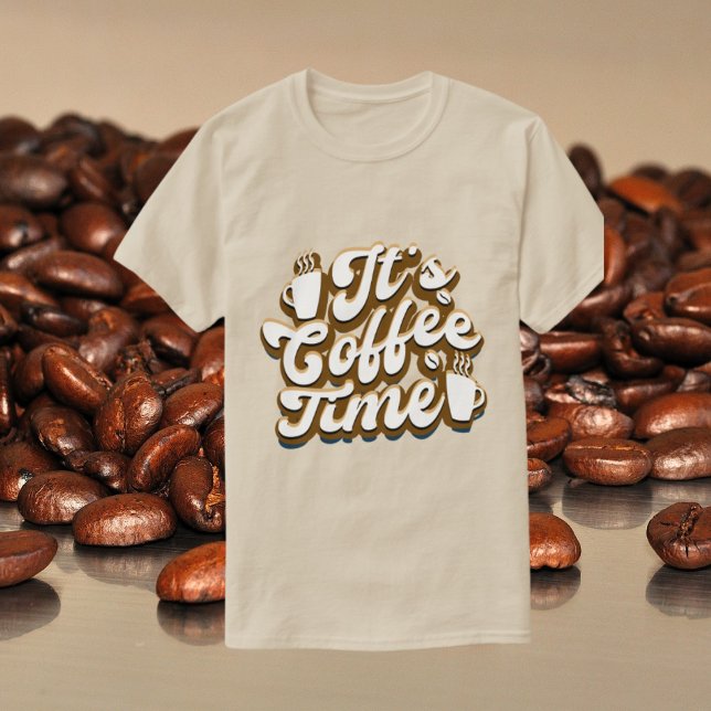cute coffee time word art unisex T-Shirt (Creator Uploaded)