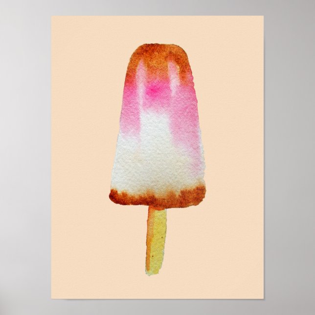 Cute cola ice-block pop art popsicle poster (Front)