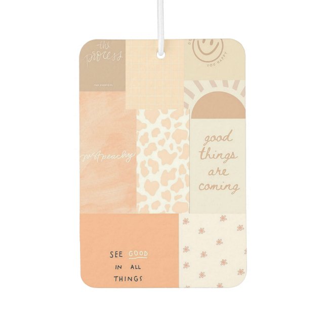 Cute Collage Car Air Freshener (Front)