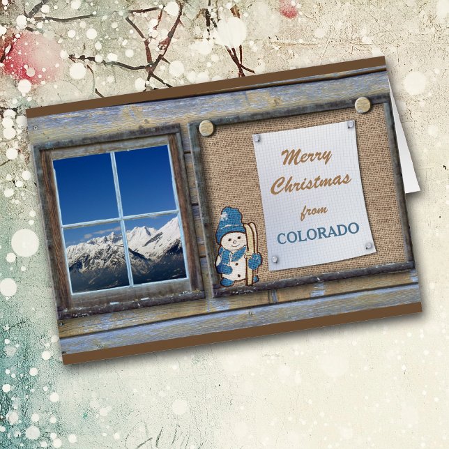 Cute Colorado Bulletin Board Christmas Card (Creator Uploaded)