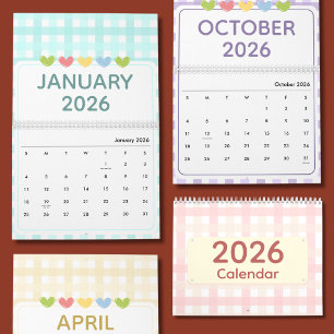 Cute & Colorful 2026 Calendar