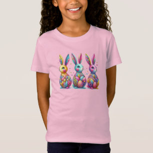 Cute, colorful 3 Easter bunny T-Shirt