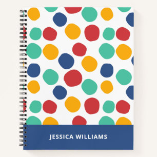 Cute Colorful Abstract Pattern Notebook
