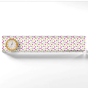 Cute colorful birds nameplate