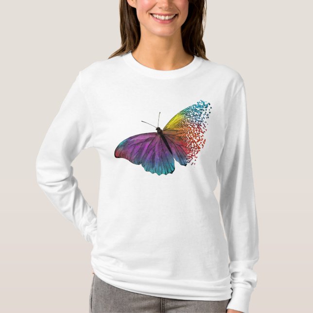 CUTE COLORFUL BUTTERFLY   T-Shirt (Front)
