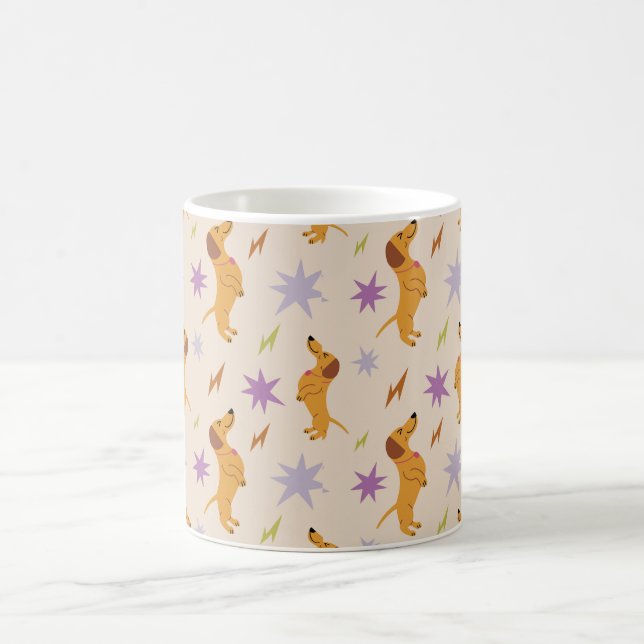 Cute Colorful Cartoon Dog Pattern Ceramic Mug  (Center)