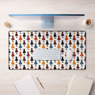 Cute Colorful Cat Pattern Desk Mat