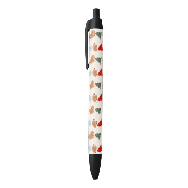 Cute Colorful Cookies Pattern Christmas Kids Black Ink Pen (Top (Vertical))