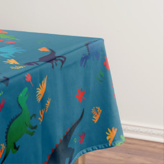 Cute Colorful Dinosaurs Pattern  Tablecloth