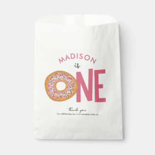 Cute Colorful Donuts One First Birthday Favour Bags
