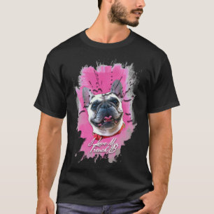 Cute Colorful French Bulldog Watercolor & Acryl T-Shirt