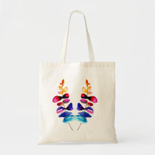 Cute colorful leaves watercolor tote bag