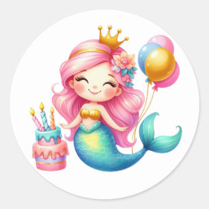 Cute Colorful Mermaid Stickers