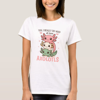 Cute Colorful Pet Lover Axolotl T-Shirt
