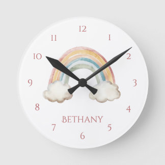 Cute Colorful Rainbow Child's Wall Clock