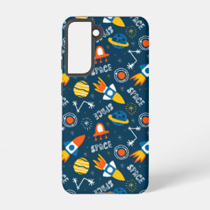 Cute Colorful Space Adventures Pattern Samsung Galaxy Case