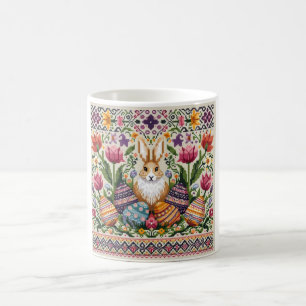 Cute/Colorful Spring/Easter fair isle Coffee Mug