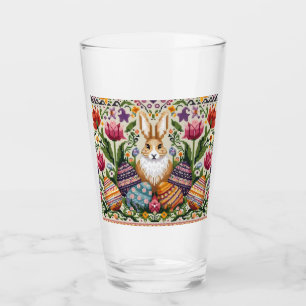 Cute/Colorful Spring/Easter fair isle Glass