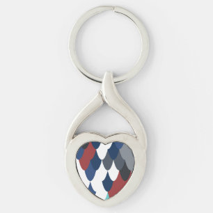 Cute colotful fish crust pattern apple watch band key ring