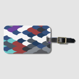 Cute colotful fish crust pattern apple watch band luggage tag