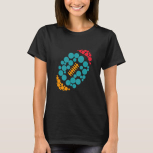Cute Colour Dot Rugby Player International Dot Day T-Shirt