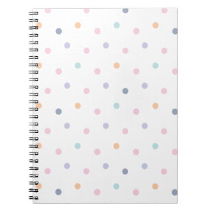 Cute Colour Dotsn Seamless Pattern Notebook