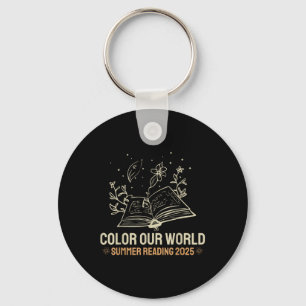 Cute Colour Our World Summer Reading 2025 Book Lov Key Ring