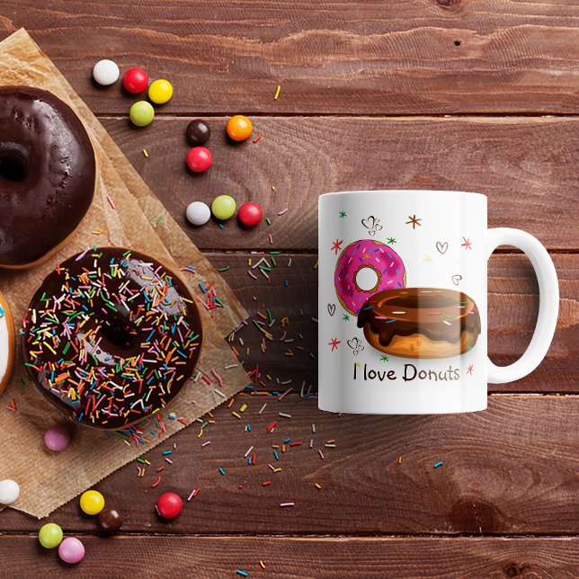 Cute coloured doughnuts Coffee Mug (Creator Uploaded)