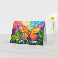 Cute Colourful Abstract Butterfly Drawing